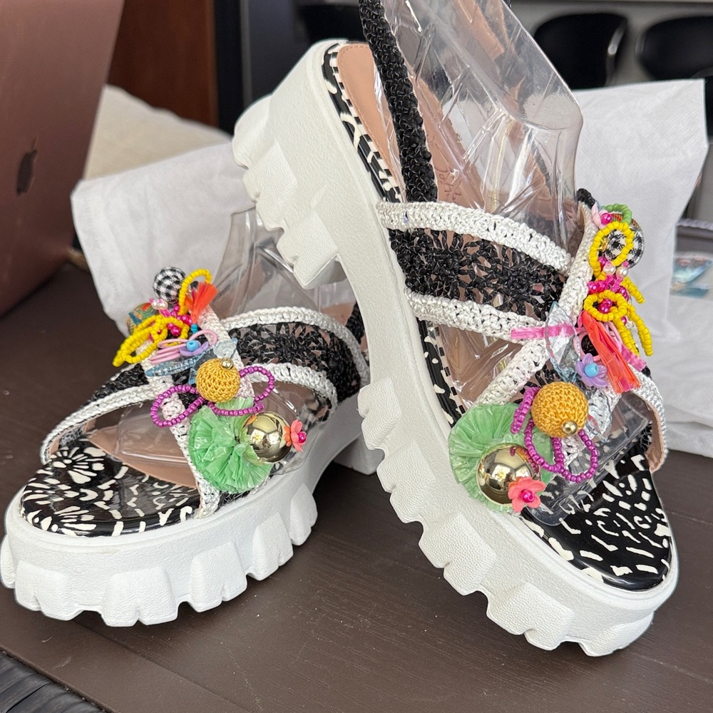 Vibrant Embellished Betsey Johnson Women's Sandals 9